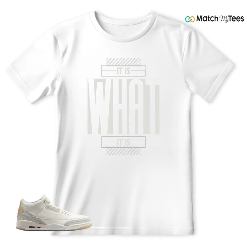 NIKE AIR JORDAN 3 CRAFT IVORY CREAM 2024 SNEAKER Matching Tees t-shirt
