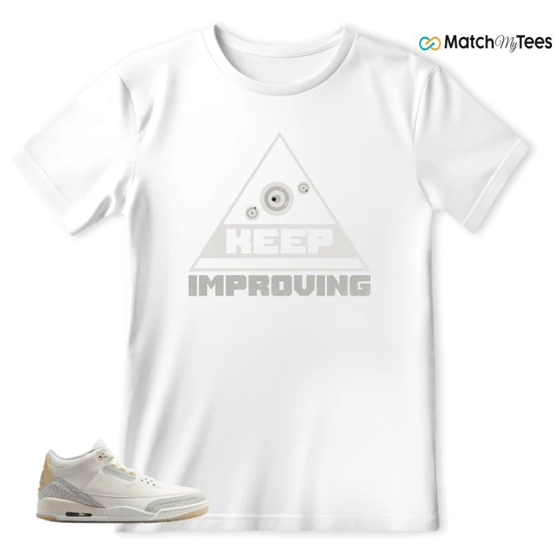 NIKE AIR JORDAN 3 CRAFT IVORY CREAM 2024 SNEAKER Matching Tees t-shirt