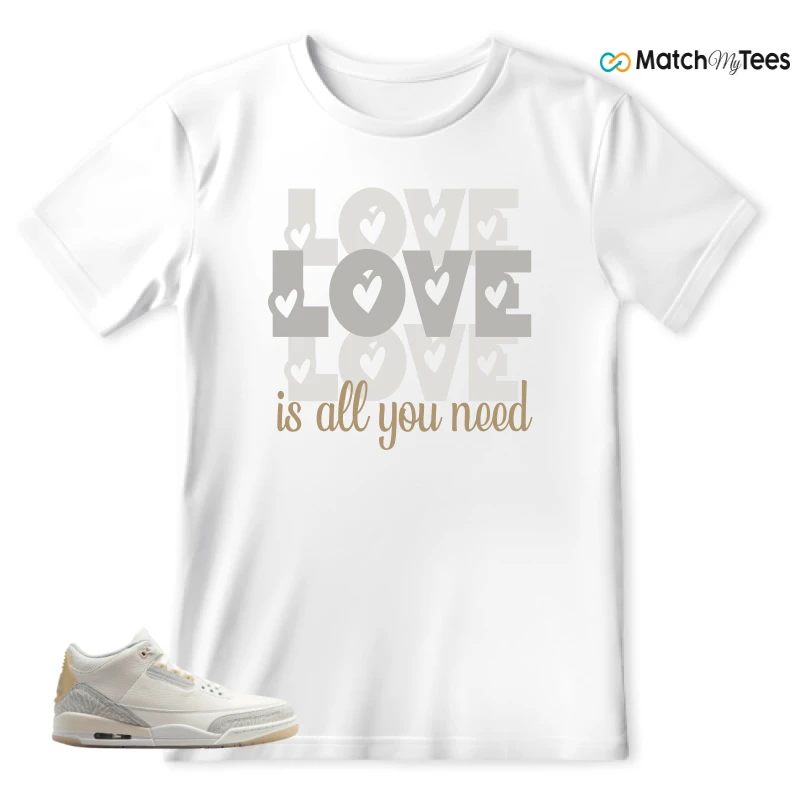 NIKE AIR JORDAN 3 CRAFT IVORY CREAM 2024 SNEAKER Matching Tees t-shirt