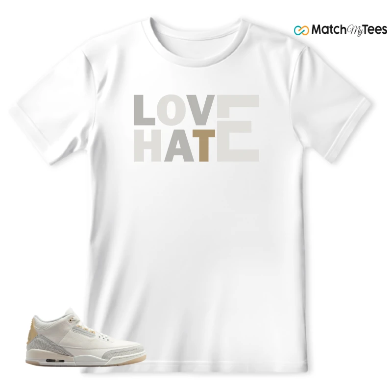 NIKE AIR JORDAN 3 CRAFT IVORY CREAM 2024 SNEAKER Matching Tees t-shirt