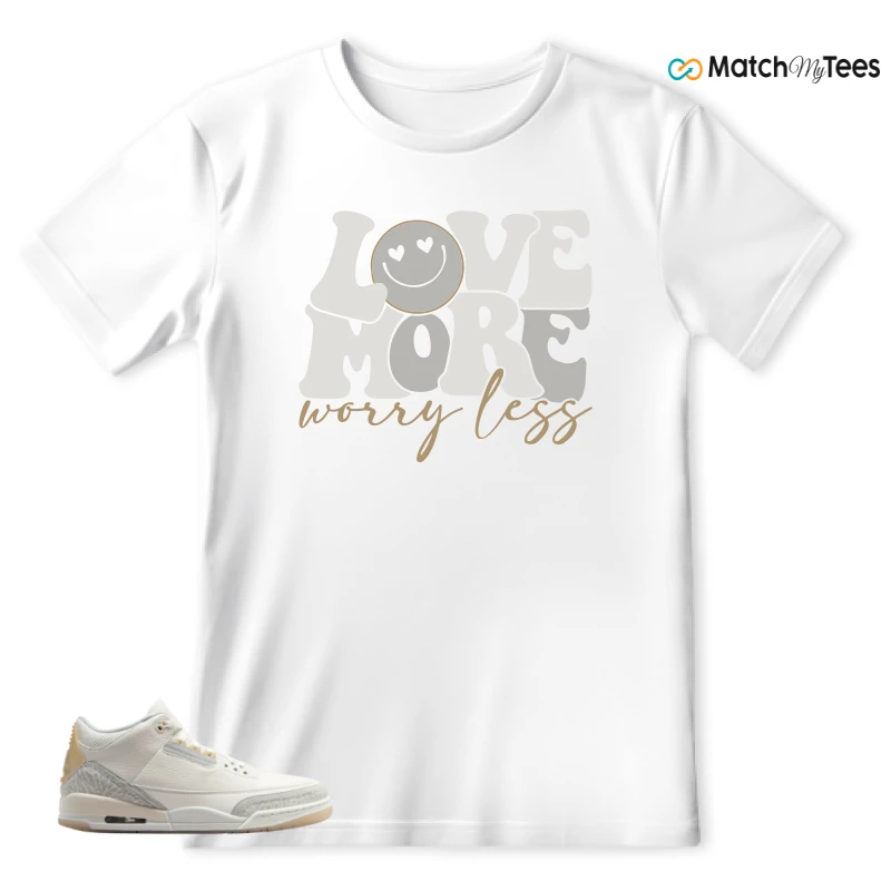 NIKE AIR JORDAN 3 CRAFT IVORY CREAM 2024 SNEAKER Matching Tees t-shirt