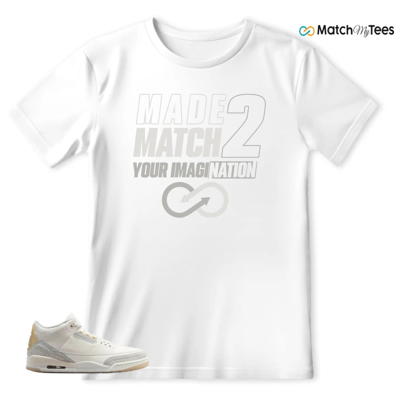 NIKE AIR JORDAN 3 CRAFT IVORY CREAM 2024 SNEAKER Matching Tees t-shirt
