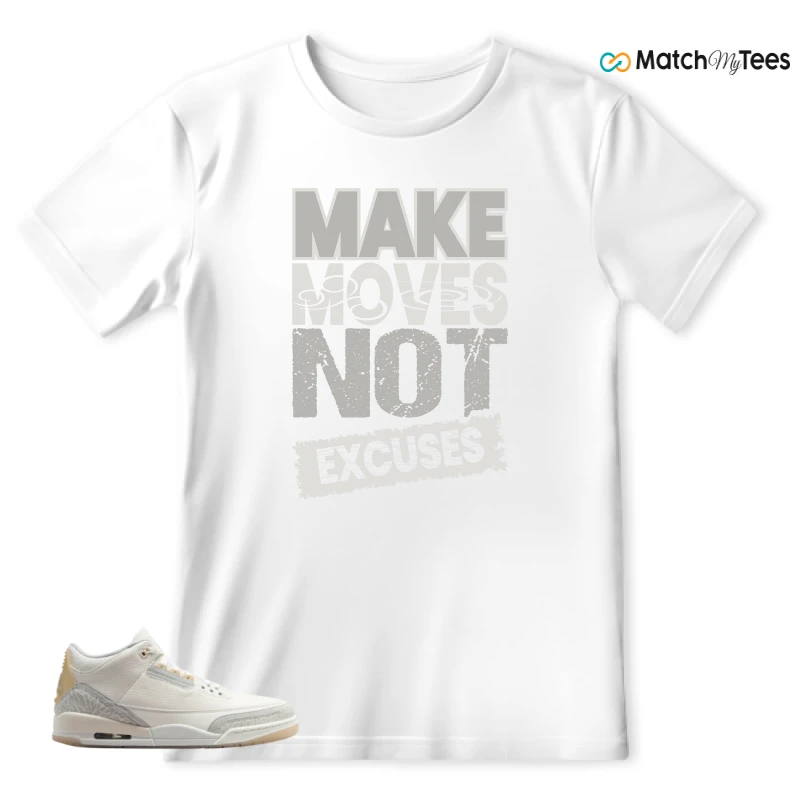 NIKE AIR JORDAN 3 CRAFT IVORY CREAM 2024 SNEAKER Matching Tees t-shirt