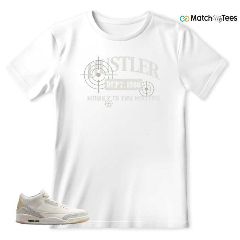 NIKE AIR JORDAN 3 CRAFT IVORY CREAM 2024 SNEAKER Matching Tees t-shirt