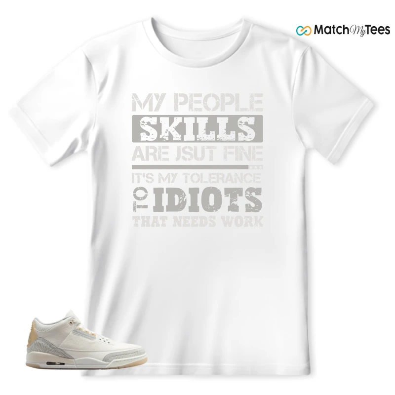 NIKE AIR JORDAN 3 CRAFT IVORY CREAM 2024 SNEAKER Matching Tees t-shirt