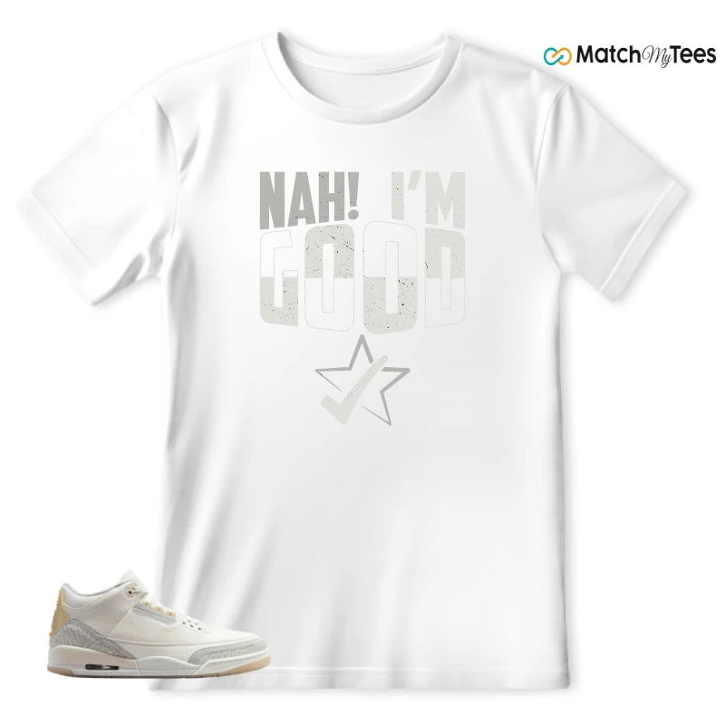 NIKE AIR JORDAN 3 CRAFT IVORY CREAM 2024 SNEAKER Matching Tees t-shirt