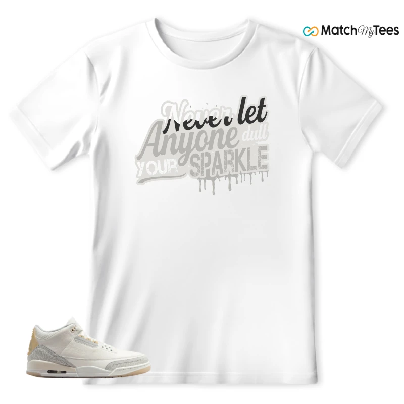 NIKE AIR JORDAN 3 CRAFT IVORY CREAM 2024 SNEAKER Matching Tees t-shirt