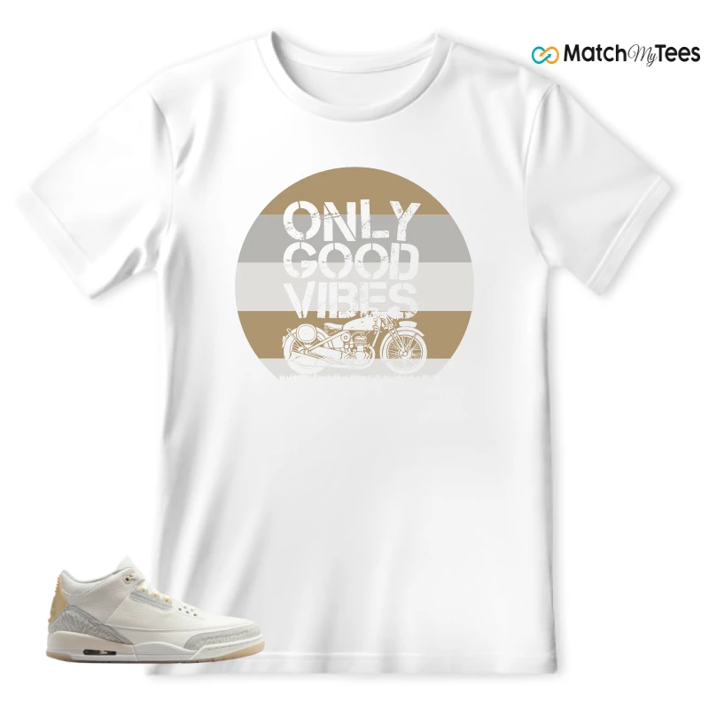 NIKE AIR JORDAN 3 CRAFT IVORY CREAM 2024 SNEAKER Matching Tees t-shirt