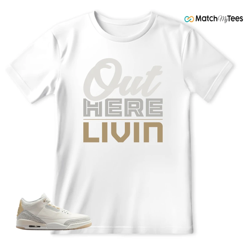 NIKE AIR JORDAN 3 CRAFT IVORY CREAM 2024 SNEAKER Matching Tees t-shirt