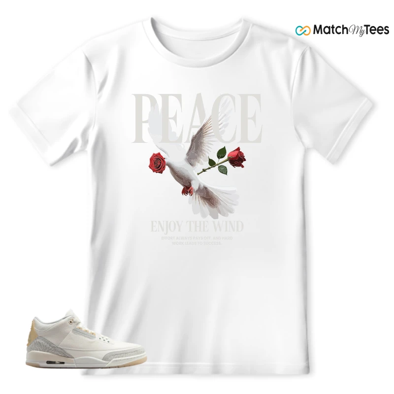 NIKE AIR JORDAN 3 CRAFT IVORY CREAM 2024 SNEAKER Matching Tees t-shirt