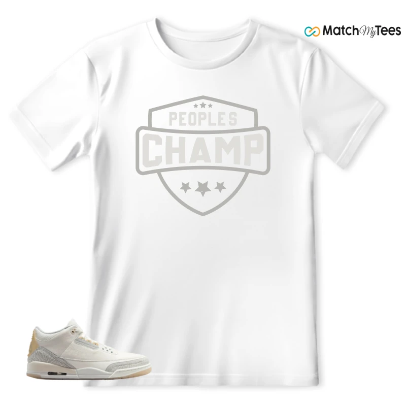 NIKE AIR JORDAN 3 CRAFT IVORY CREAM 2024 SNEAKER Matching Tees t-shirt