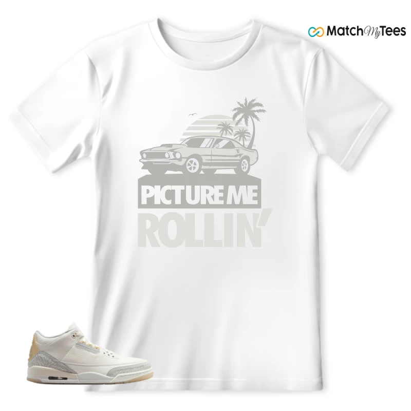 NIKE AIR JORDAN 3 CRAFT IVORY CREAM 2024 SNEAKER Matching Tees t-shirt