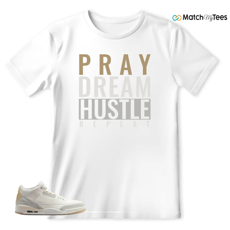 NIKE AIR JORDAN 3 CRAFT IVORY CREAM 2024 SNEAKER Matching Tees t-shirt