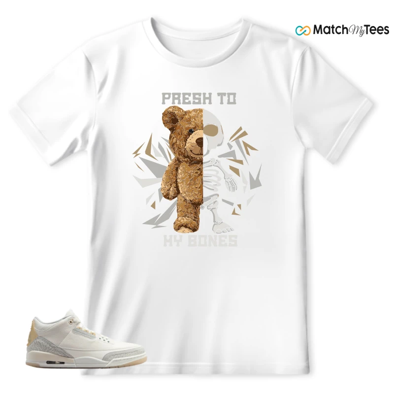 NIKE AIR JORDAN 3 CRAFT IVORY CREAM 2024 SNEAKER Matching Tees t-shirt