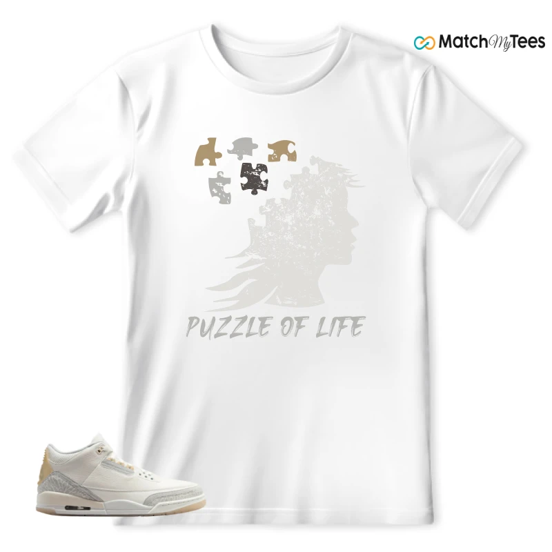 NIKE AIR JORDAN 3 CRAFT IVORY CREAM 2024 SNEAKER Matching Tees t-shirt