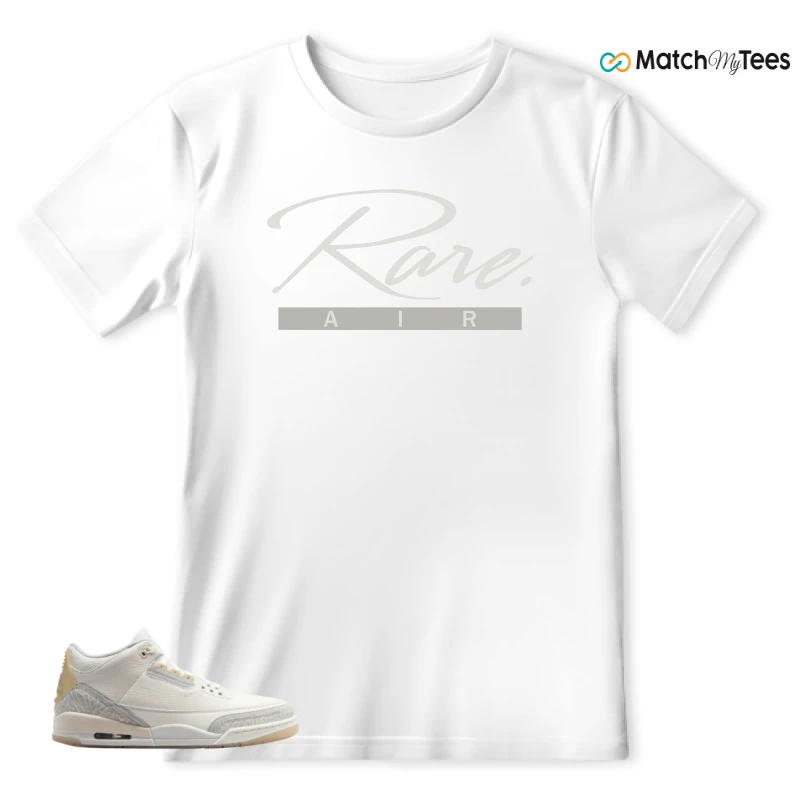 NIKE AIR JORDAN 3 CRAFT IVORY CREAM 2024 SNEAKER Matching Tees t-shirt