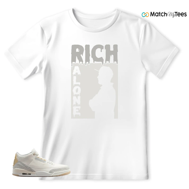 NIKE AIR JORDAN 3 CRAFT IVORY CREAM 2024 SNEAKER Matching Tees t-shirt