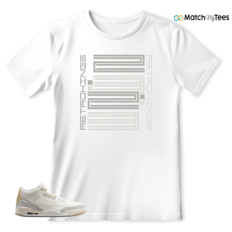 NIKE AIR JORDAN 3 CRAFT IVORY CREAM 2024 SNEAKER Matching Tees t-shirt