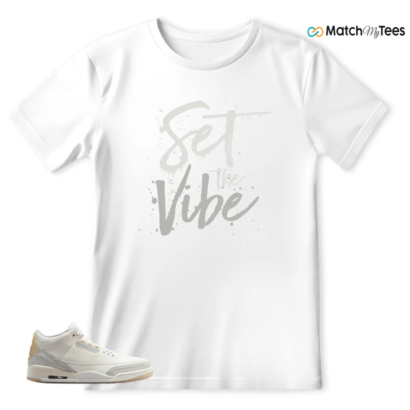NIKE AIR JORDAN 3 CRAFT IVORY CREAM 2024 SNEAKER Matching Tees t-shirt