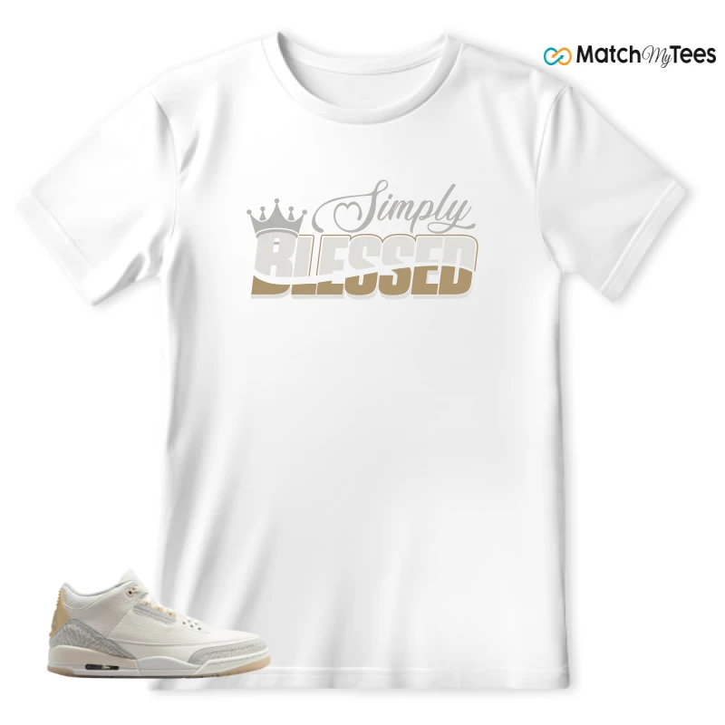 NIKE AIR JORDAN 3 CRAFT IVORY CREAM 2024 SNEAKER Matching Tees t-shirt