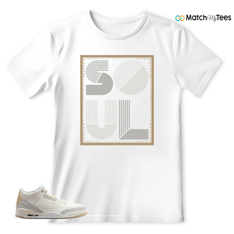 NIKE AIR JORDAN 3 CRAFT IVORY CREAM 2024 SNEAKER Matching Tees t-shirt