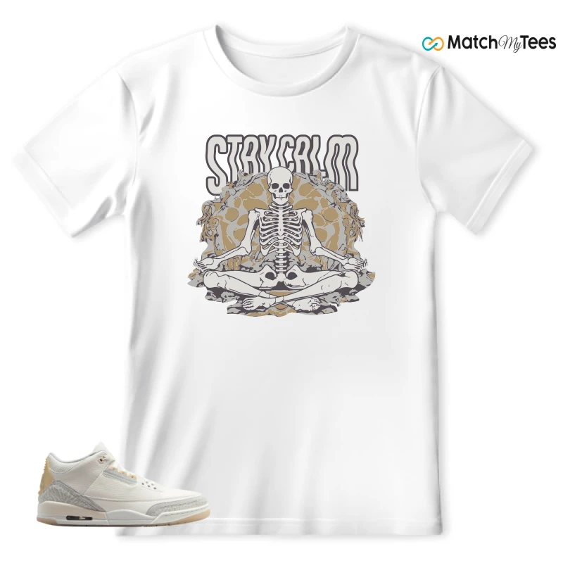 NIKE AIR JORDAN 3 CRAFT IVORY CREAM 2024 SNEAKER Matching Tees t-shirt