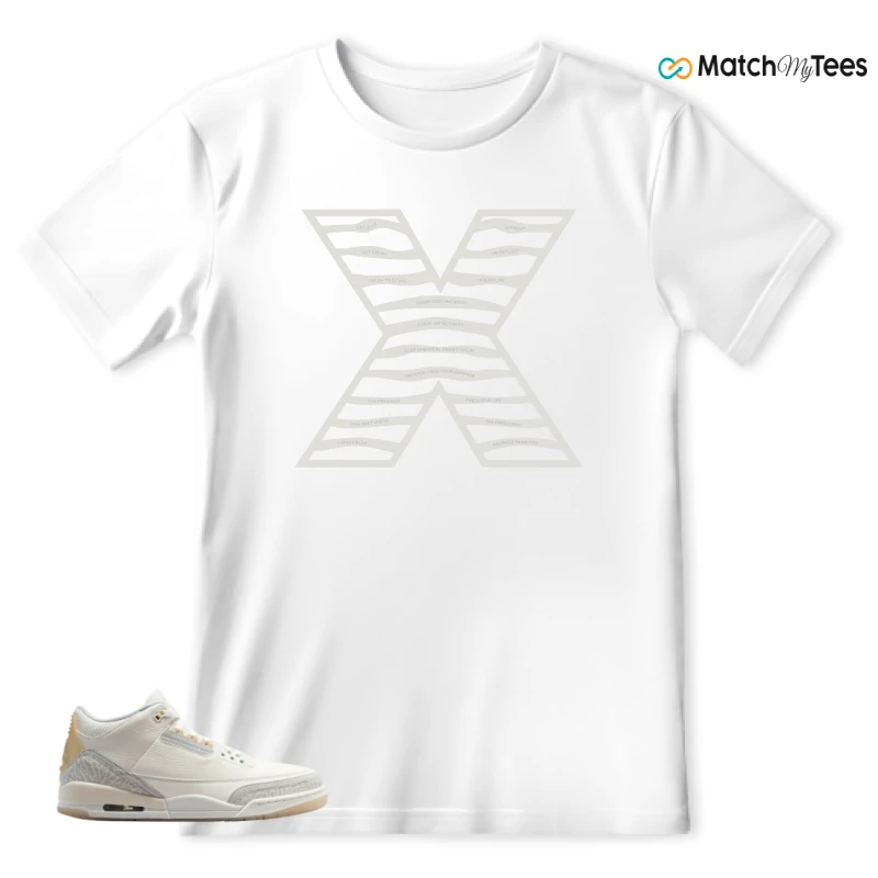 NIKE AIR JORDAN 3 CRAFT IVORY CREAM 2024 SNEAKER Matching Tees t-shirt