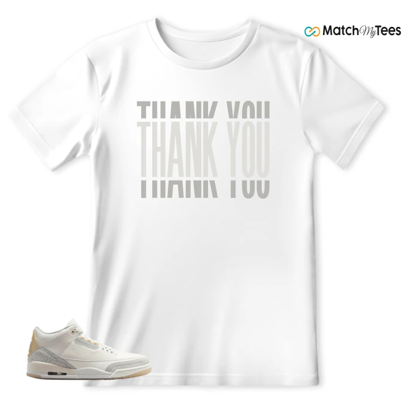NIKE AIR JORDAN 3 CRAFT IVORY CREAM 2024 SNEAKER Matching Tees t-shirt