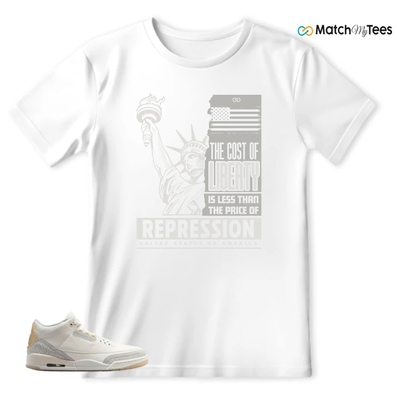 NIKE AIR JORDAN 3 CRAFT IVORY CREAM 2024 SNEAKER Matching Tees t-shirt
