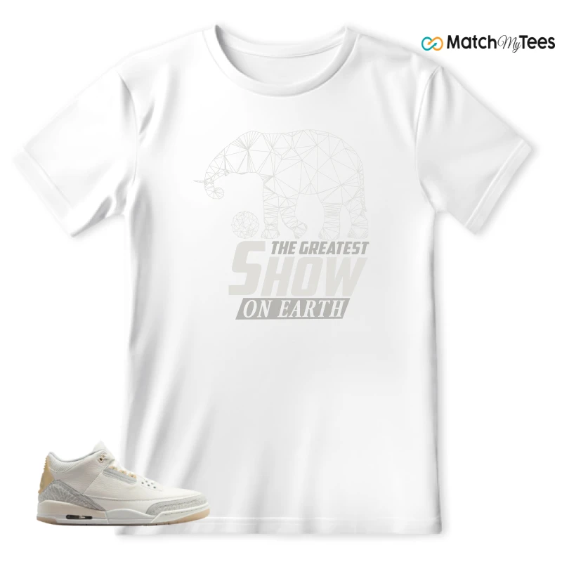 NIKE AIR JORDAN 3 CRAFT IVORY CREAM 2024 SNEAKER Matching Tees t-shirt