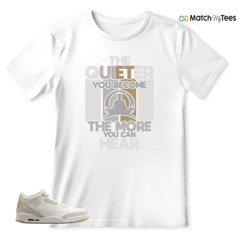 NIKE AIR JORDAN 3 CRAFT IVORY CREAM 2024 SNEAKER Matching Tees t-shirt