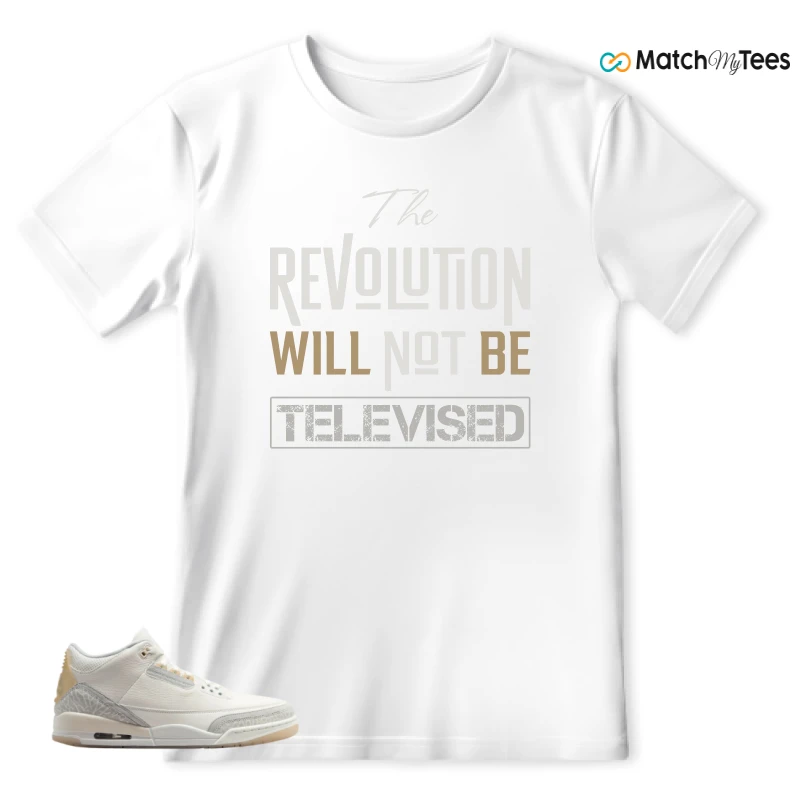 NIKE AIR JORDAN 3 CRAFT IVORY CREAM 2024 SNEAKER Matching Tees t-shirt