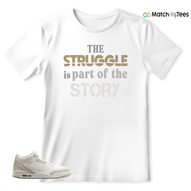 NIKE AIR JORDAN 3 CRAFT IVORY CREAM 2024 SNEAKER Matching Tees t-shirt
