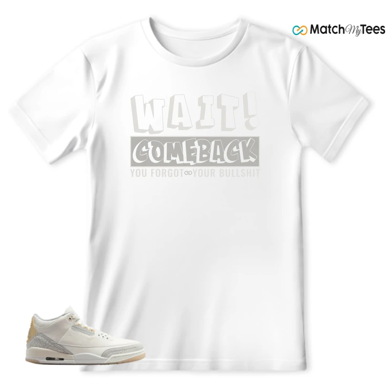NIKE AIR JORDAN 3 CRAFT IVORY CREAM 2024 SNEAKER Matching Tees t-shirt