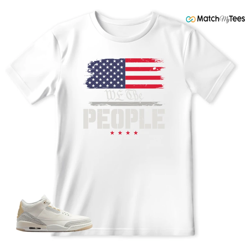 NIKE AIR JORDAN 3 CRAFT IVORY CREAM 2024 SNEAKER Matching Tees t-shirt