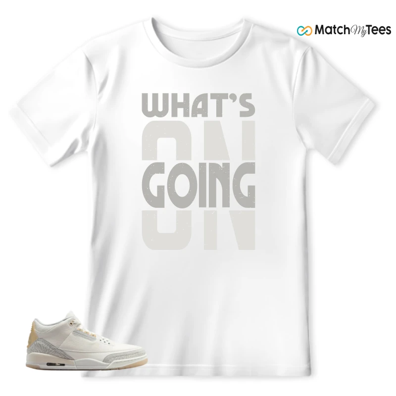 NIKE AIR JORDAN 3 CRAFT IVORY CREAM 2024 SNEAKER Matching Tees t-shirt