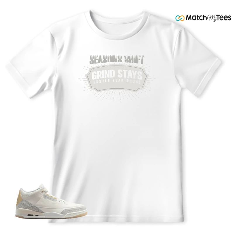 NIKE AIR JORDAN 3 CRAFT IVORY CREAM 2024 SNEAKER Matching Tees t-shirt