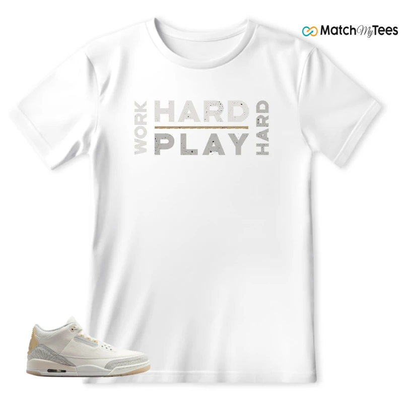 NIKE AIR JORDAN 3 CRAFT IVORY CREAM 2024 SNEAKER Matching Tees t-shirt