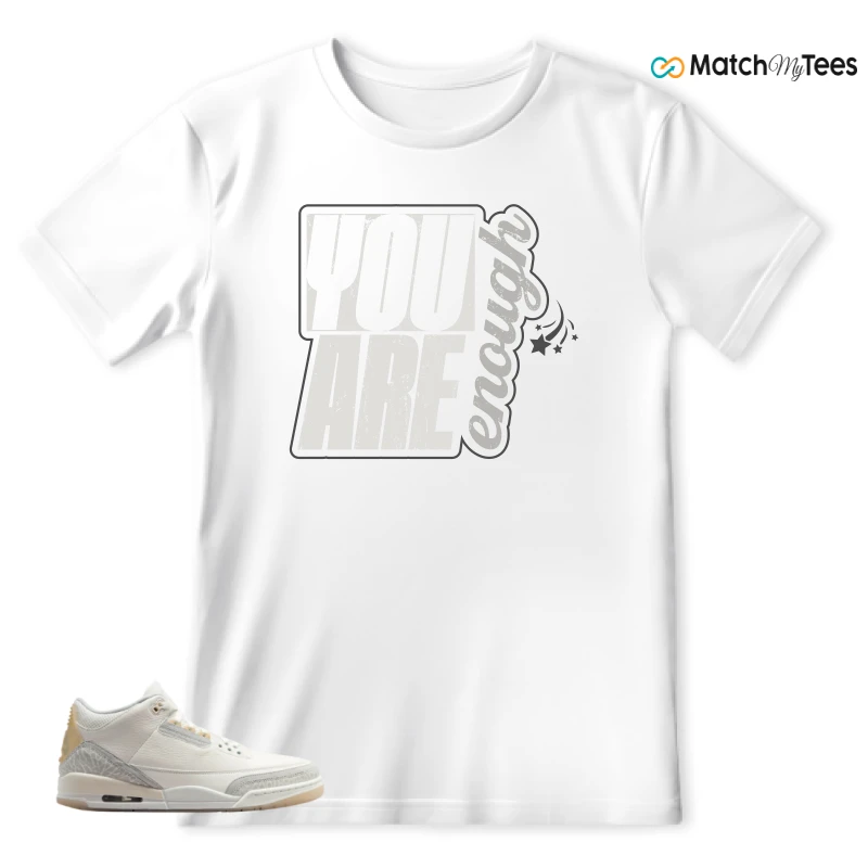 NIKE AIR JORDAN 3 CRAFT IVORY CREAM 2024 SNEAKER Matching Tees t-shirt
