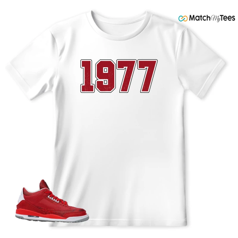 NIKE AIR JORDAN 3 JBF CUSTOM VALENTINE'S DAY SNEAKER Matching Tees t-shirt