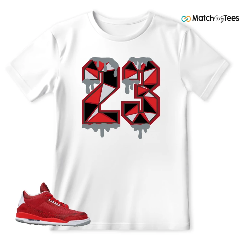 NIKE AIR JORDAN 3 JBF CUSTOM VALENTINE'S DAY SNEAKER Matching Tees t-shirt