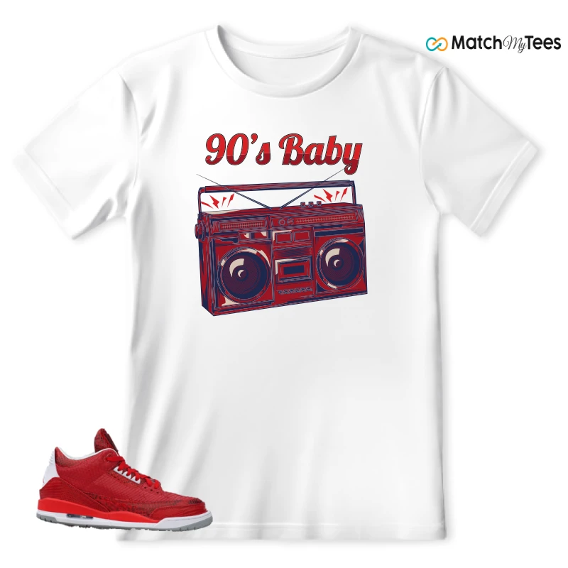 NIKE AIR JORDAN 3 JBF CUSTOM VALENTINE'S DAY SNEAKER Matching Tees t-shirt