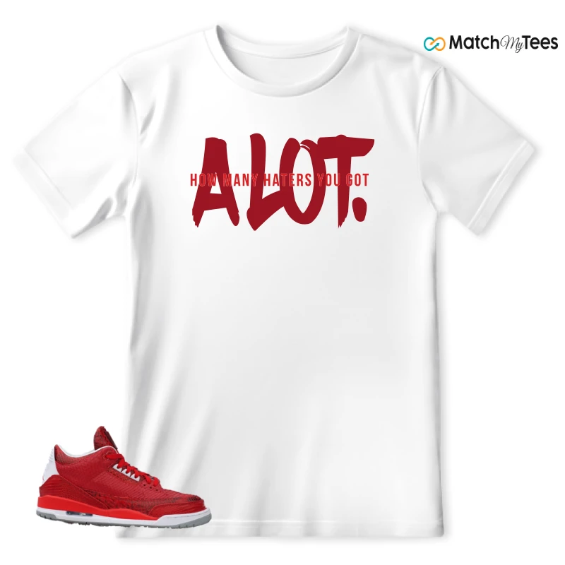 NIKE AIR JORDAN 3 JBF CUSTOM VALENTINE'S DAY SNEAKER Matching Tees t-shirt