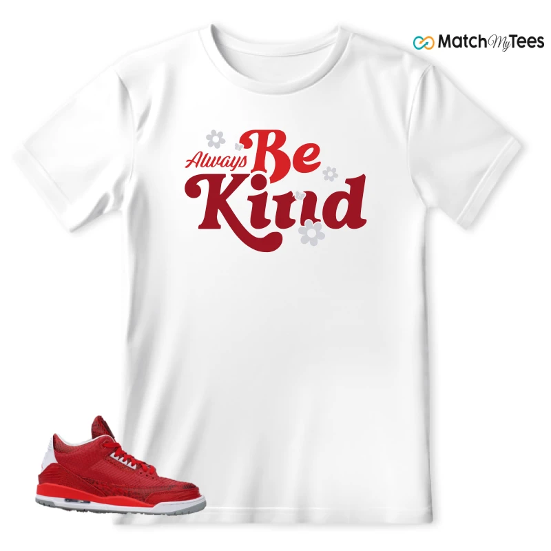 NIKE AIR JORDAN 3 JBF CUSTOM VALENTINE'S DAY SNEAKER Matching Tees t-shirt