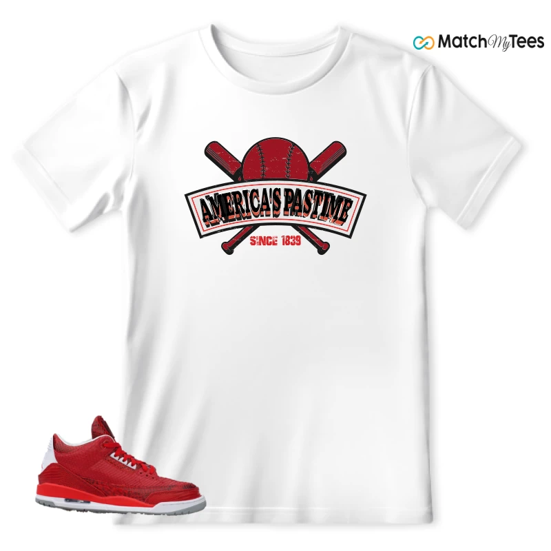 NIKE AIR JORDAN 3 JBF CUSTOM VALENTINE'S DAY SNEAKER Matching Tees t-shirt