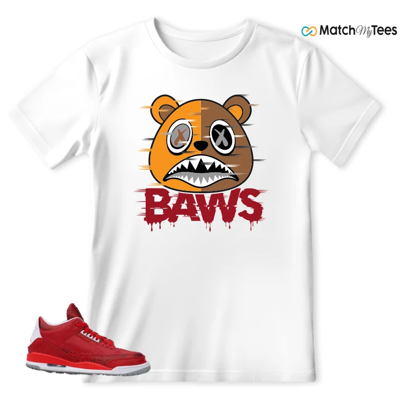 NIKE AIR JORDAN 3 JBF CUSTOM VALENTINE'S DAY SNEAKER Matching Tees t-shirt