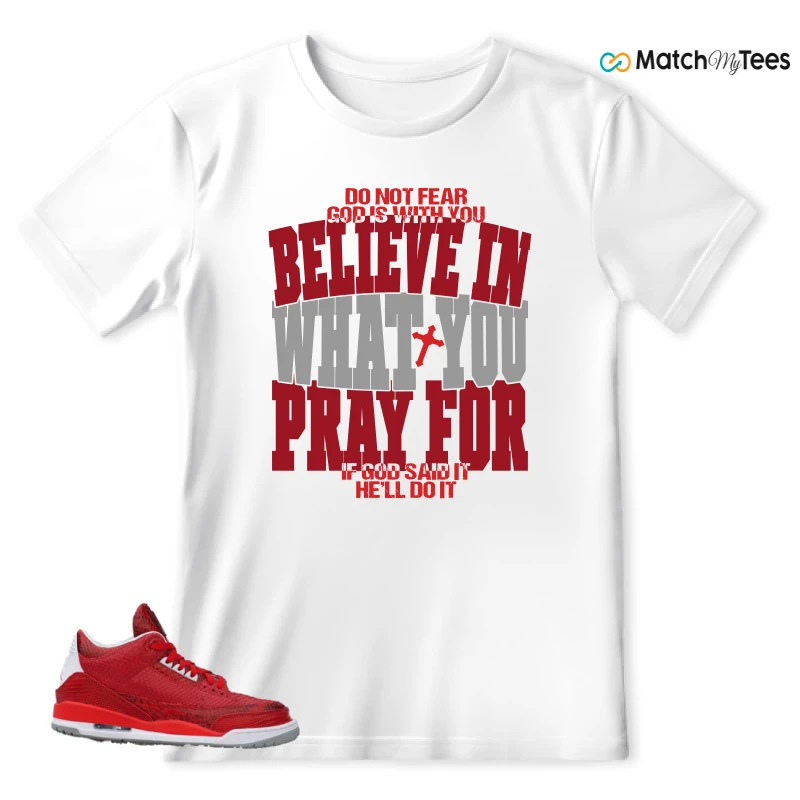 NIKE AIR JORDAN 3 JBF CUSTOM VALENTINE'S DAY SNEAKER Matching Tees t-shirt