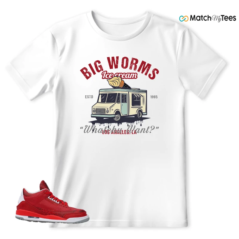 NIKE AIR JORDAN 3 JBF CUSTOM VALENTINE'S DAY SNEAKER Matching Tees t-shirt