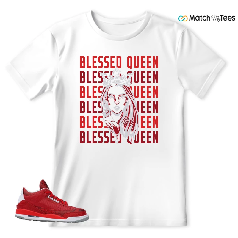 NIKE AIR JORDAN 3 JBF CUSTOM VALENTINE'S DAY SNEAKER Matching Tees t-shirt