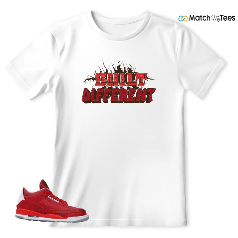 NIKE AIR JORDAN 3 JBF CUSTOM VALENTINE'S DAY SNEAKER Matching Tees t-shirt